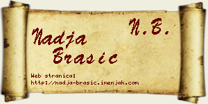 Nadja Brašić vizit kartica